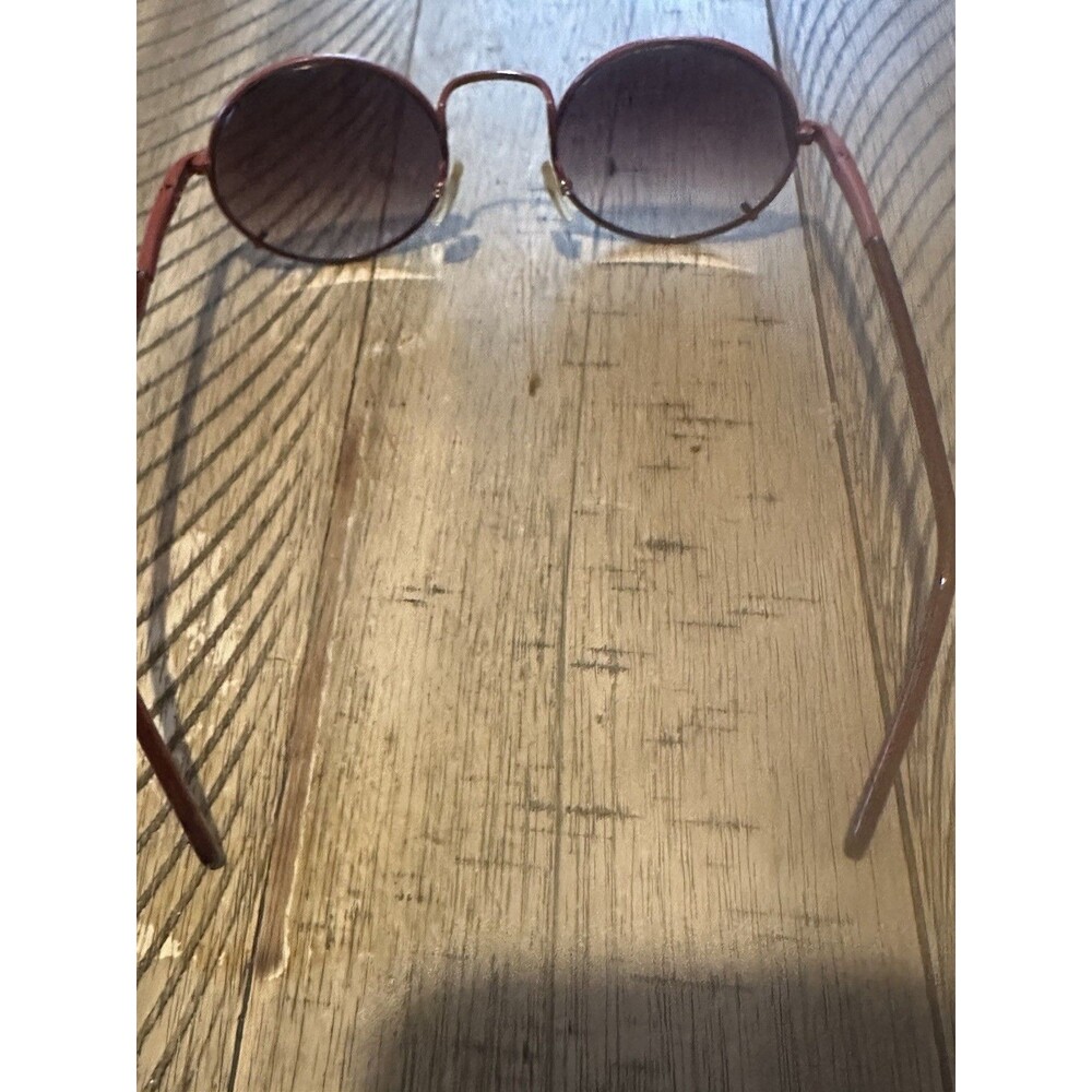 Wine Hipster Titanium Round Tinted Sunglasses - Picture 2 of 4